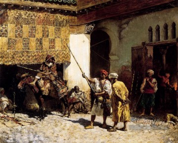 L’Arabe Gunsmith Indienne Peinture à l'huile